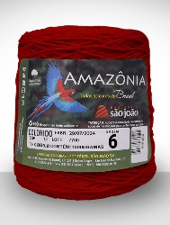 BARBANTE AMAZONIA N6 1KG - VERMELHO(13)