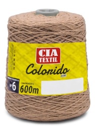 BARBANTE CIA TEXTIL 600G N6 - BEGE