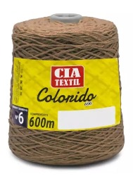 BARBANTE CIA TEXTIL 600G N6 - CARAMELO ESCURO