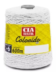 BARBANTE CIA TEXTIL 600G N6 - BRANCO