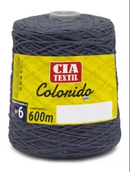 BARBANTE CIA TEXTIL 600G N6 - CINZA