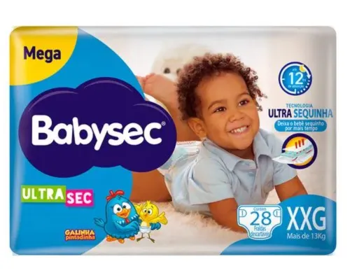 FRALDA BABYSEC GALINHA PINTADINHA