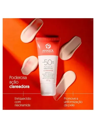 Anasol Protetor Solar Facial Clareador Fps 50 - 60 G