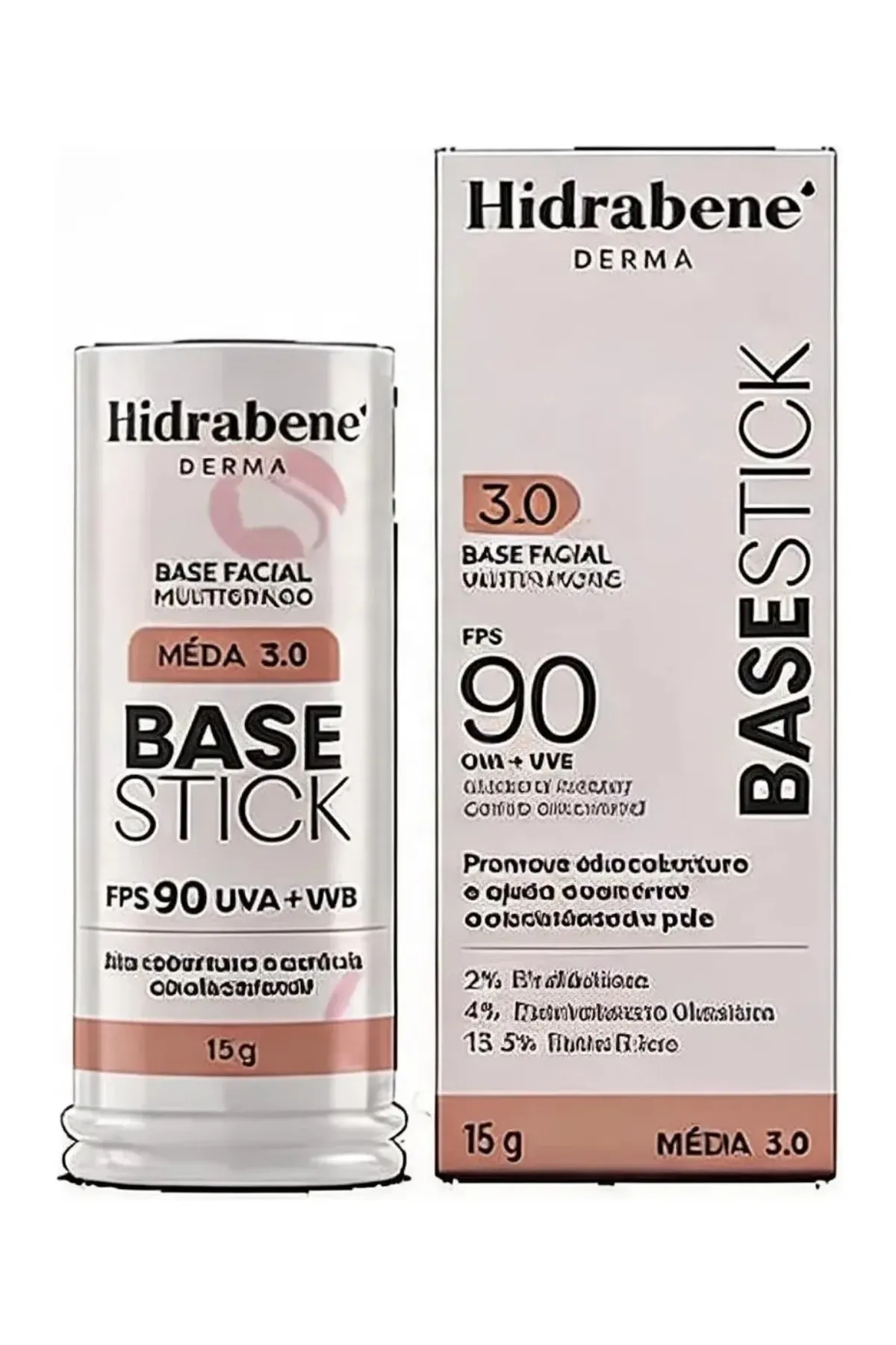 Hidrabene Base Stick Fps 90 - Media 3.0 - 15 G