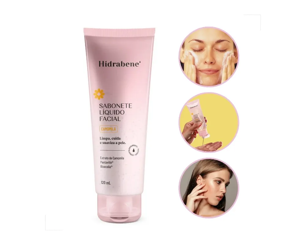 Hidrabene Sabonete Liquido Facial Vit C - 120 Ml