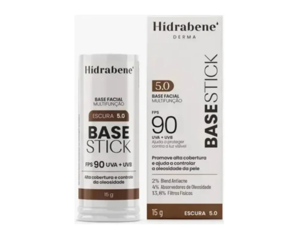 Hidrabene Base Stick Fps 90 - Escura 5.0 - 15 G