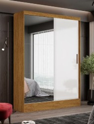 Guarda Roupa Santiago Plus 2 Portas Off White Com Cinamomo