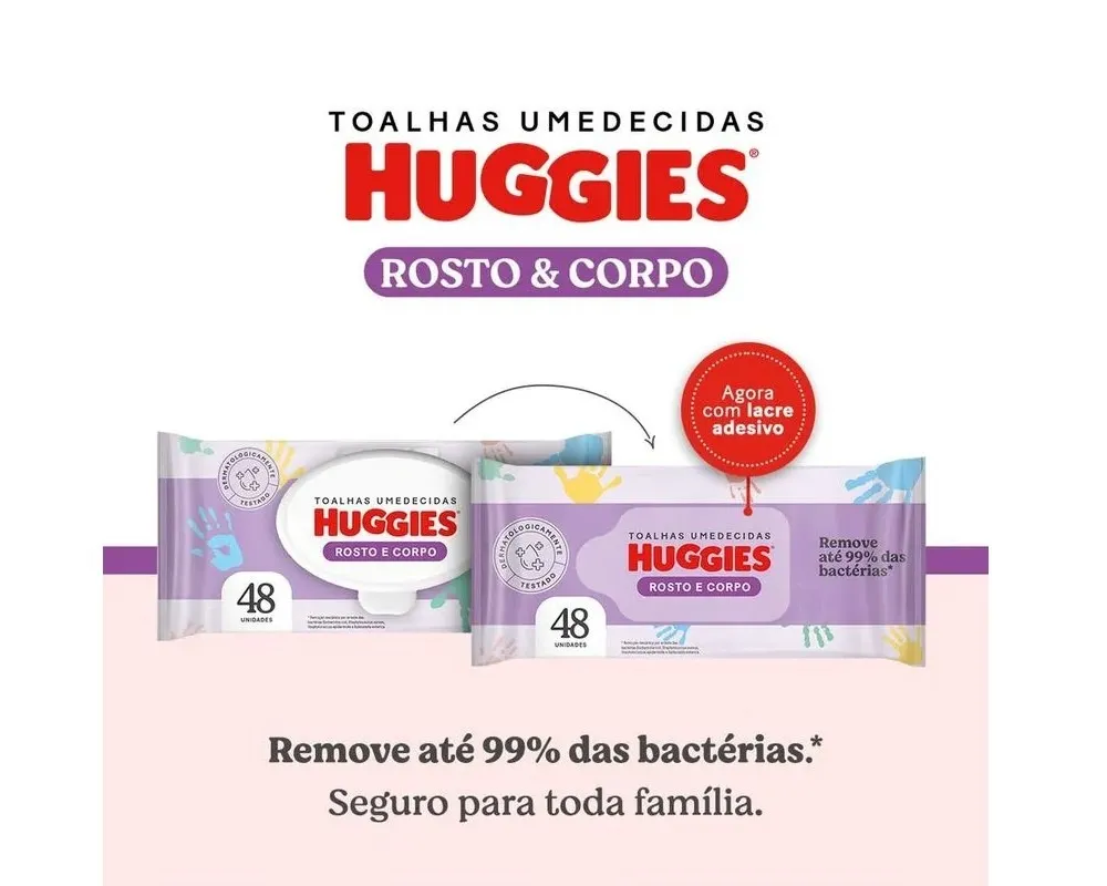 LENCOS UMED HUGGIES ROSTO E CORPO C/48