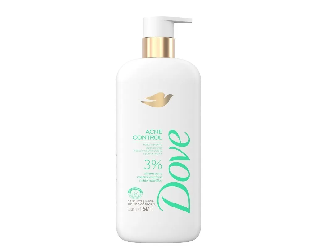 SAB DOVE LIQ PUMP 547ML ACNE