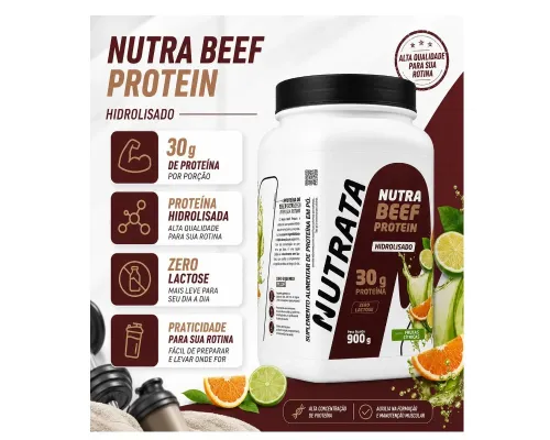BEEF PROTEIN NUTRATA FRUTAS TROPICAIS 900G
