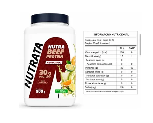 BEEF PROTEIN NUTRATA FRUTAS TROPICAIS 900G