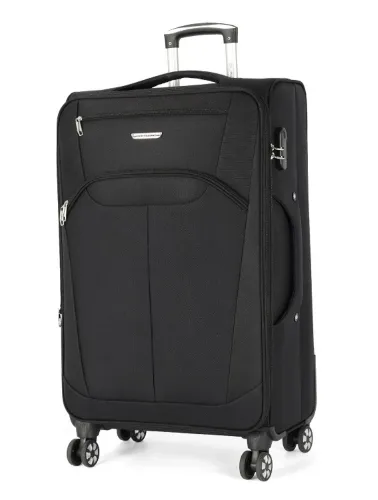 MALA DE VIAGEM TECIDO GRANDE 32KG PRETO