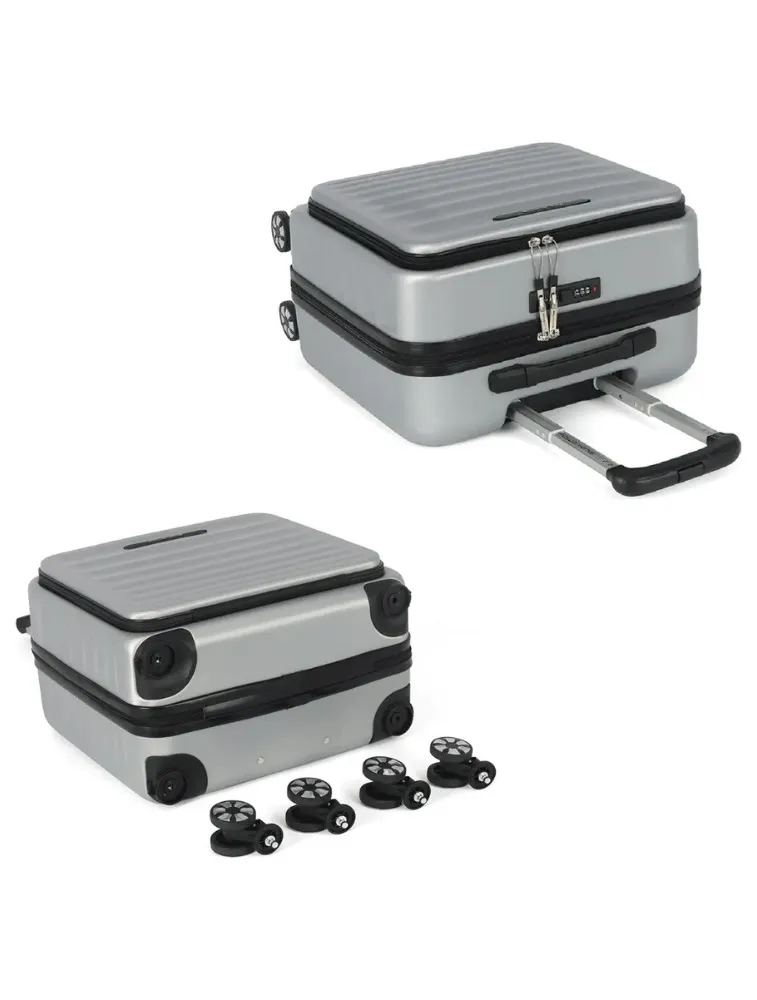 MALA EXECUTIVA ABS POLOKING PRATA