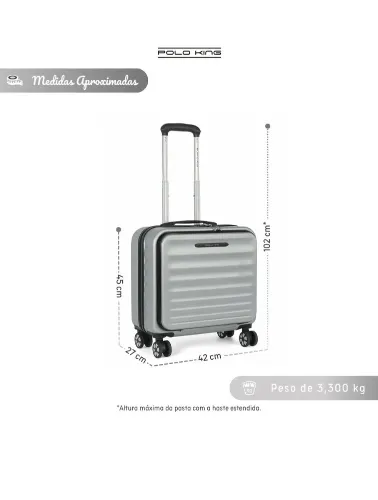 Mala executiva abs poloking prata