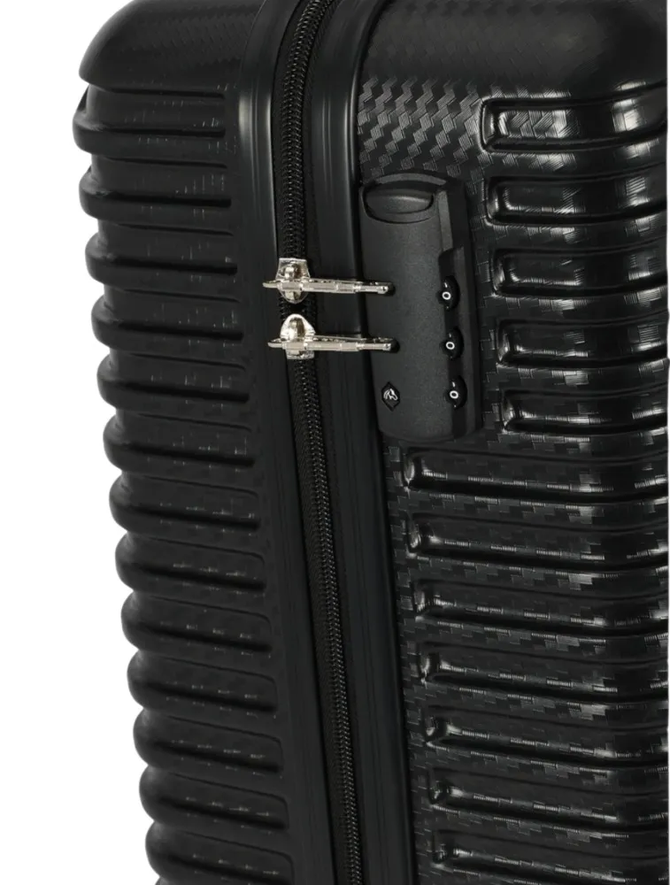 Mala de viagem abs bordo 10kg preto