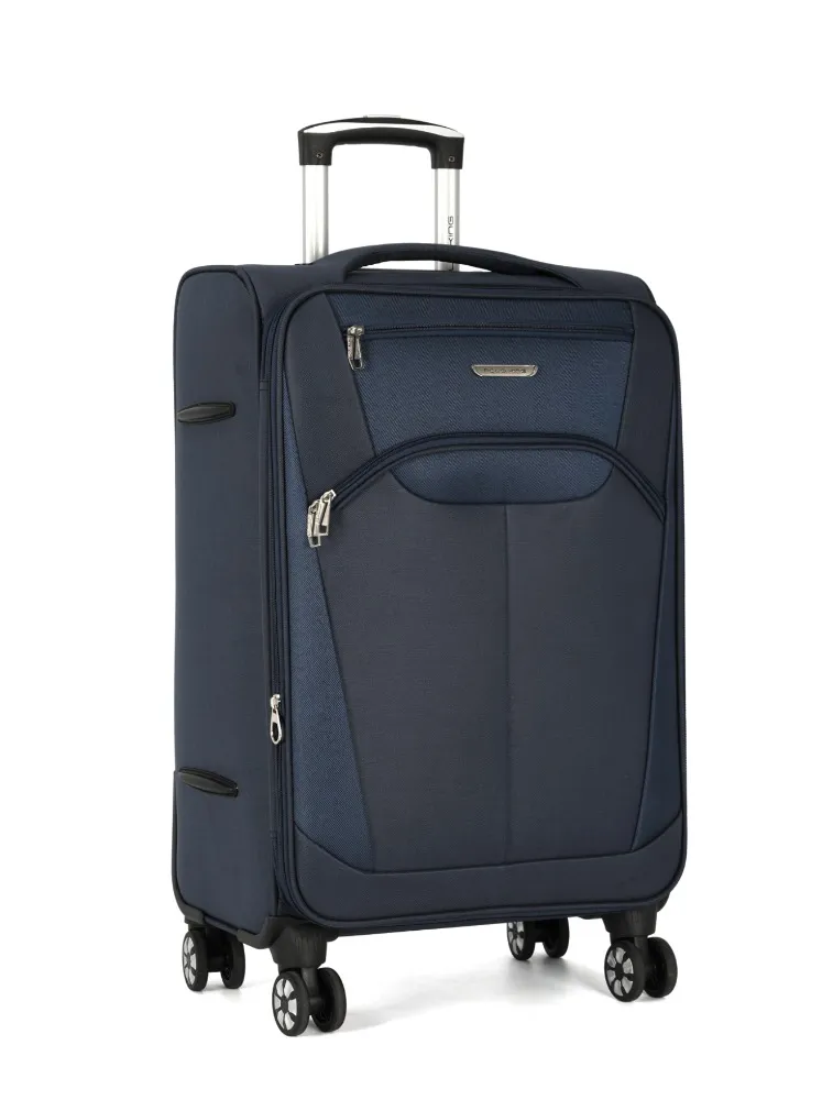 MALA DE VIAGEM TECIDO PEQUENA 10KG AZUL
