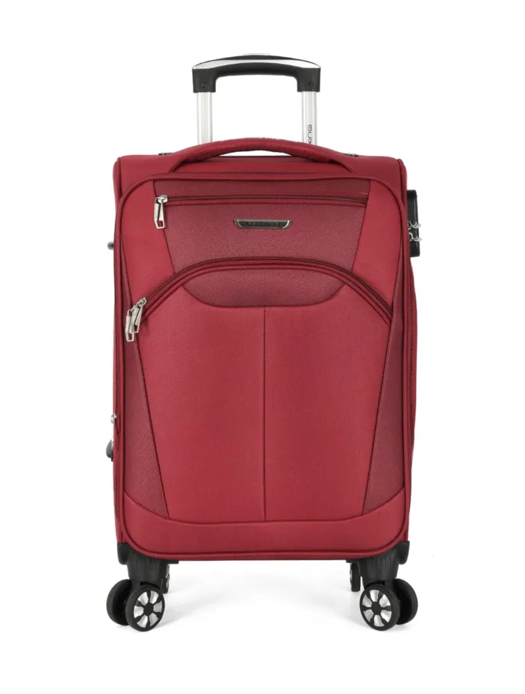 MALA DE VIAGEM TECIDO PEQUENA 10KG VERMELHO