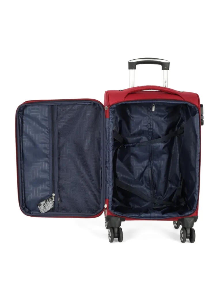 MALA DE VIAGEM TECIDO PEQUENA 10KG VERMELHO