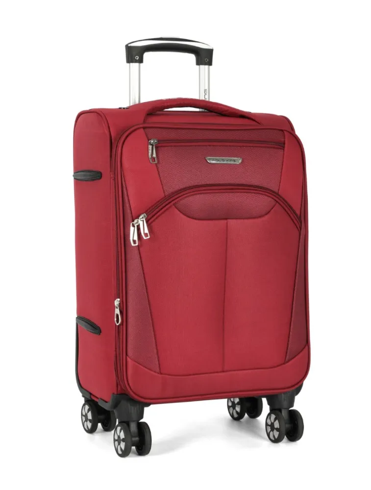 MALA DE VIAGEM TECIDO MEDIA 23KG VERMELHO