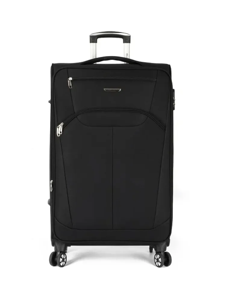 MALA DE VIAGEM TECIDO MEDIA 23KG PRETO