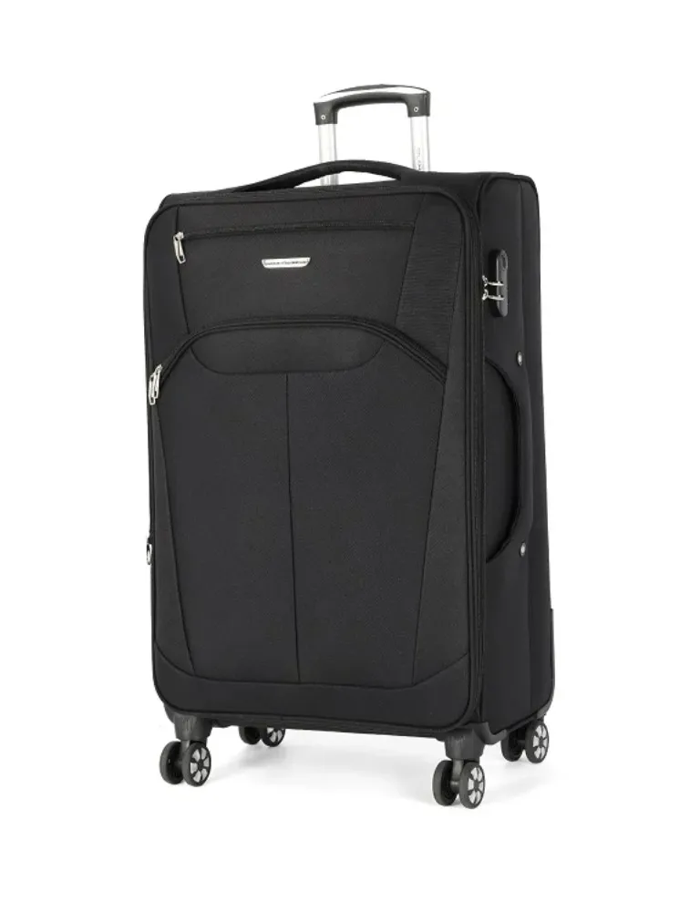 MALA DE VIAGEM TECIDO MEDIA 23KG PRETO