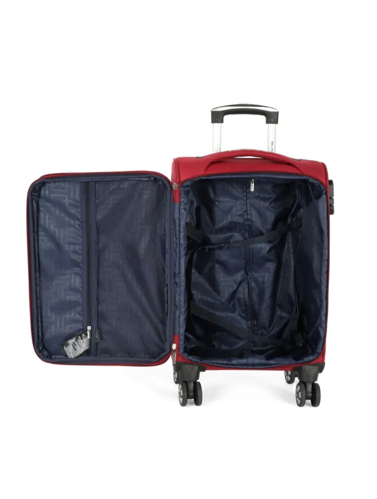 MALA DE VIAGEM TECIDO GRANDE 32KG VERMELHO