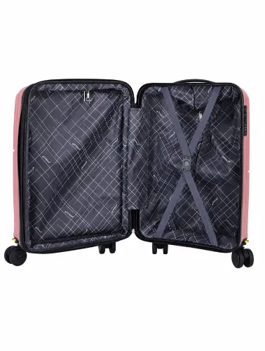Mala de viagem polipropileno pq 10kg rose 6009 m