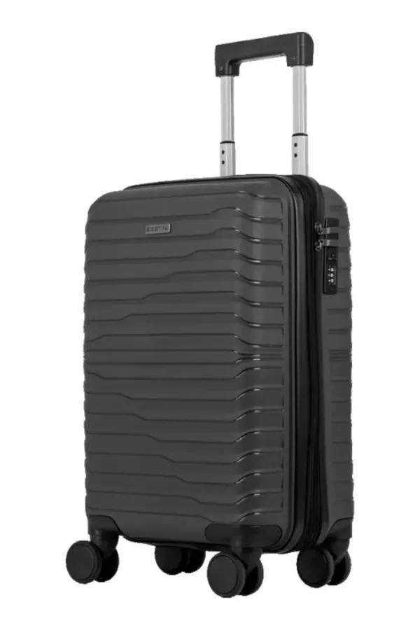 Mala de viagem bordo 10kg em pp essencial plus grafite