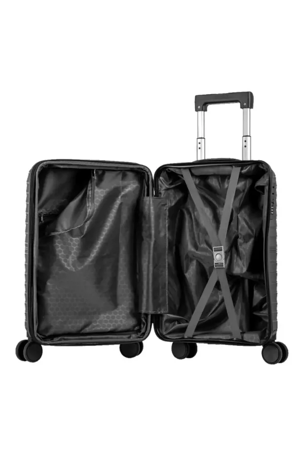 Mala de viagem bordo 10kg em pp essencial plus grafite