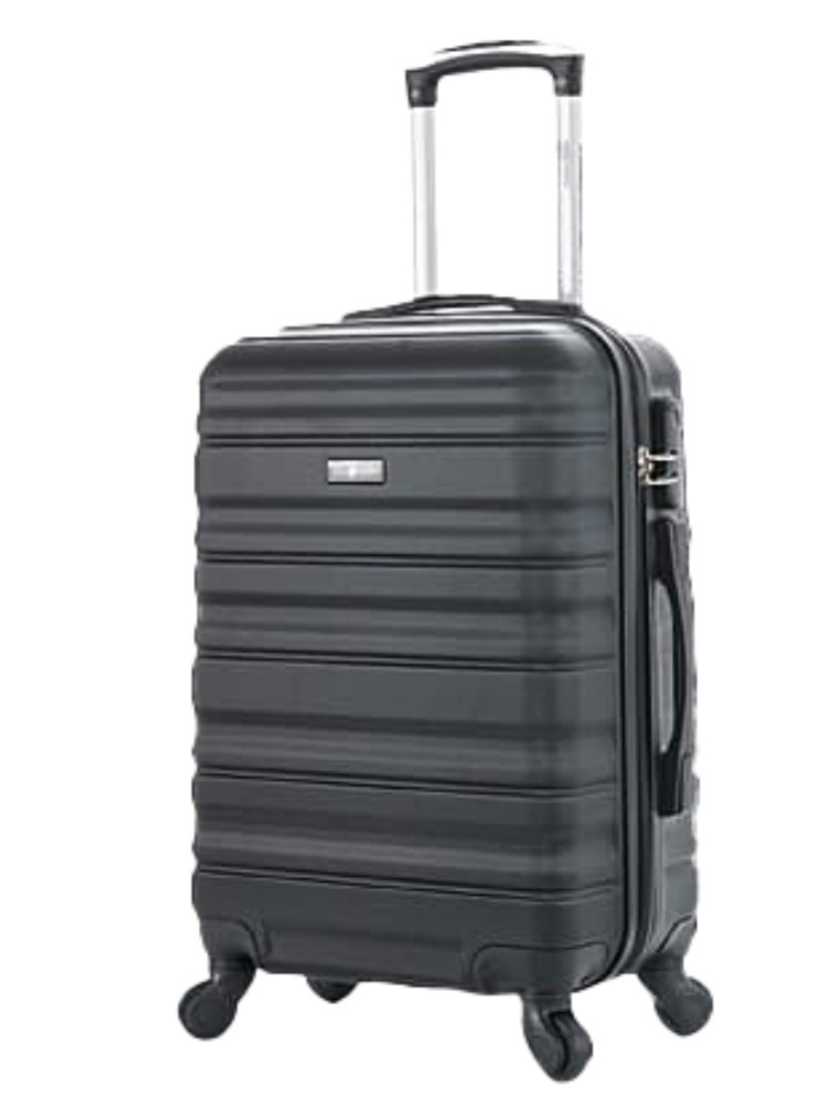 MALA DE VIAGEM CRUZEIRO GRANDE 32KG EM ABS 111 PRETO