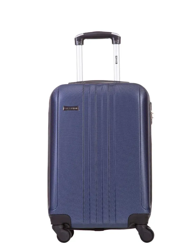 Mala de viagem pequena 10kg 360 gama azul marinho