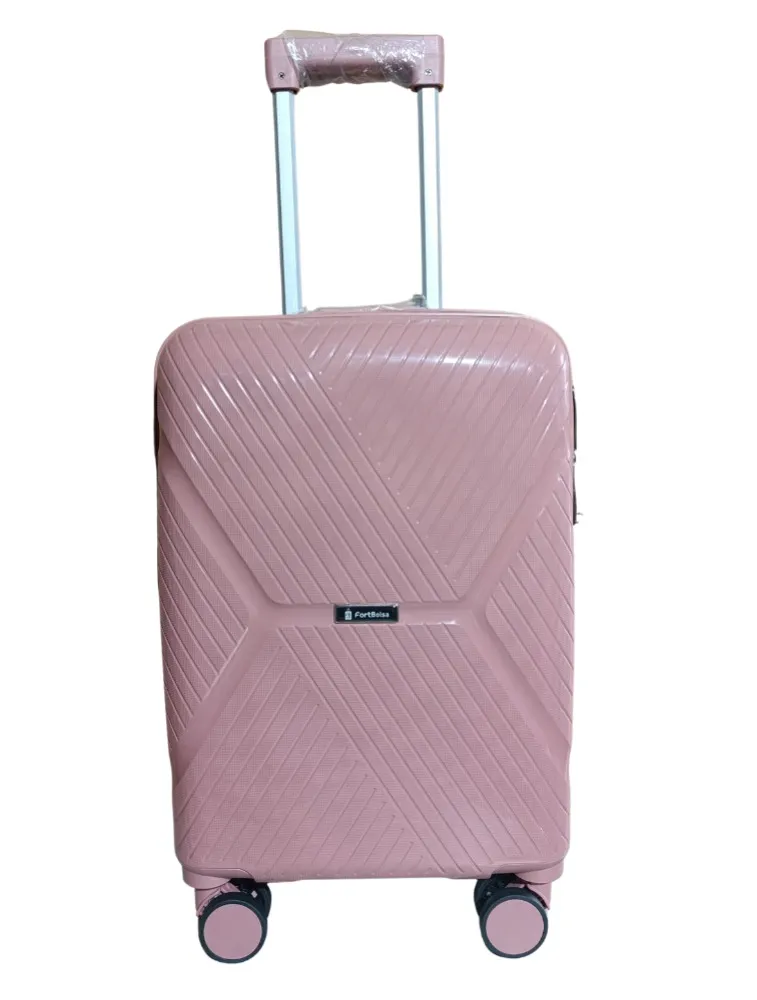 Mala de viagem pequena 10kg fb fortbolsa polipropileno a212 rosa