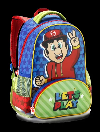 MOCHILA INFANTIL MASCULINO LETS PLAY DL 1533