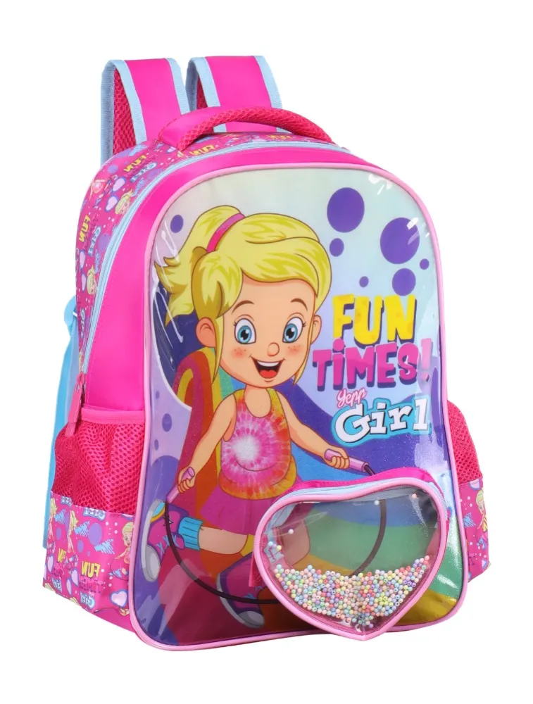 Mochila infantil feminino fun times mif 5332-13