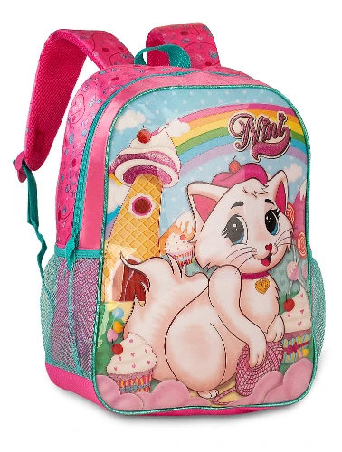 MOCHILA INFANTIL FEMININO CAT NINI NN 23004J