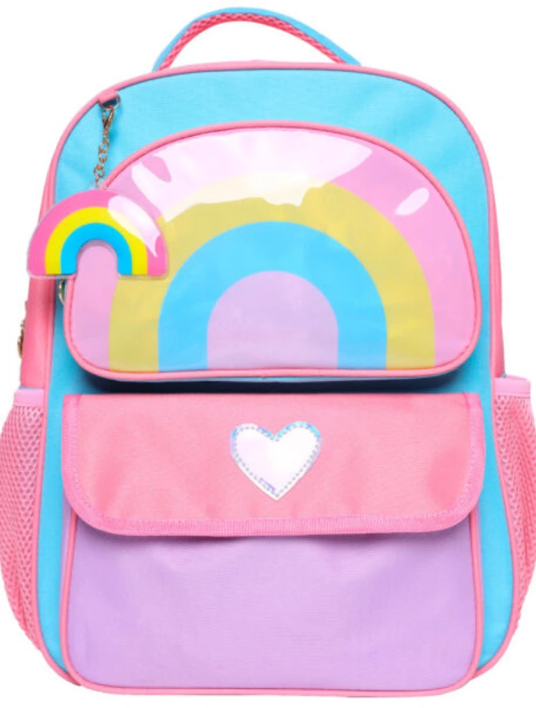Mochila infantil feminino arco iris ys 42179