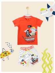 CONJUNTO - PIRATA TUTU - CENOURA