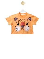 CONJUNTO - CROPPED E SHORT SAIA - ONÇA
