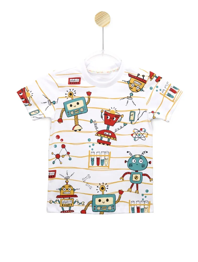 CAMISETA - ROBÓTICA - BRANCO
