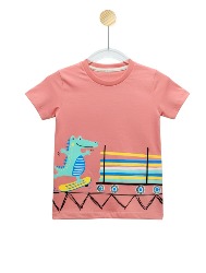 CAMISETA - JACARÉ INVERTED - GOIABA 2327