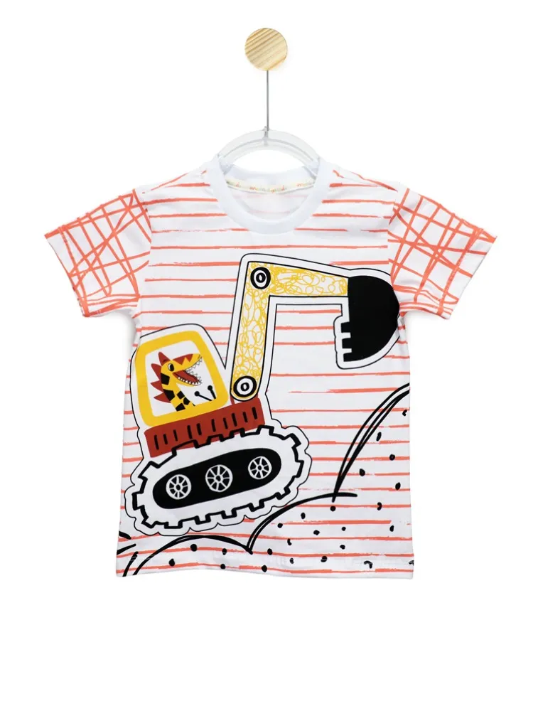 CAMISETA - TRATORES - LARANJA 2300