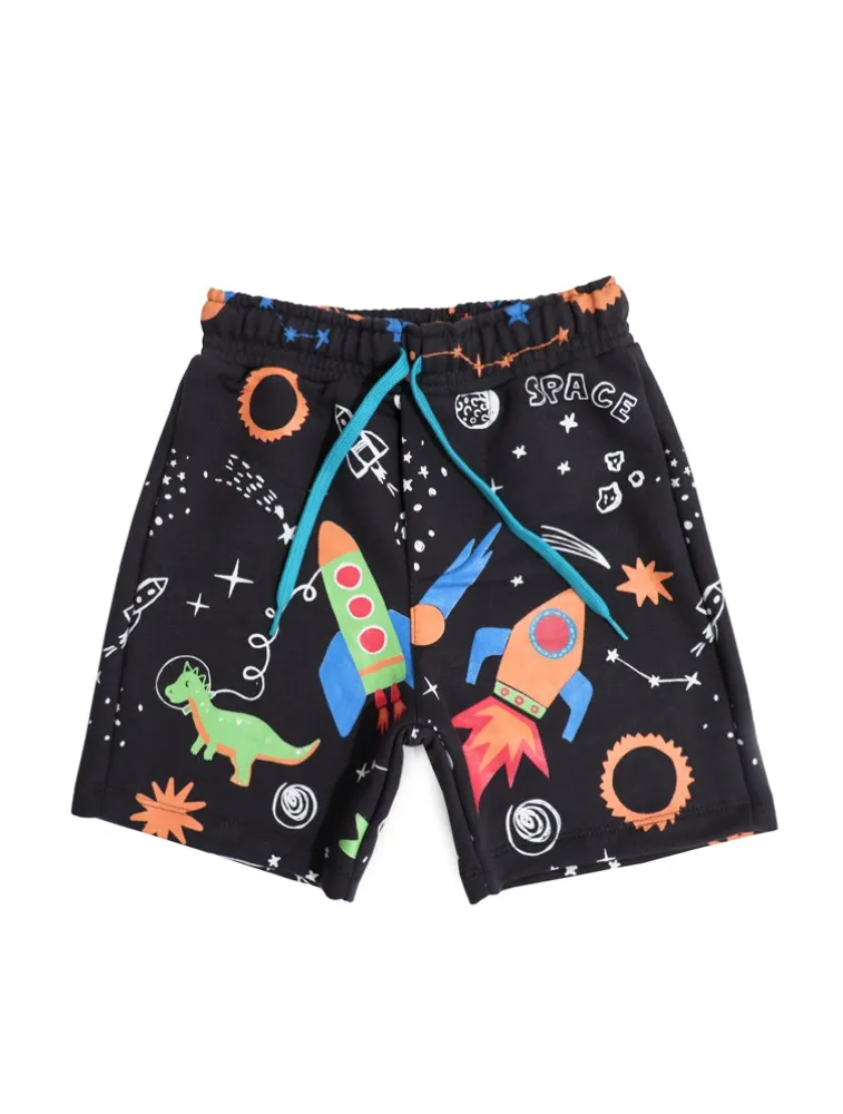 SHORT MOLETOM - SPACE - CINZA CHUMBO - 2032