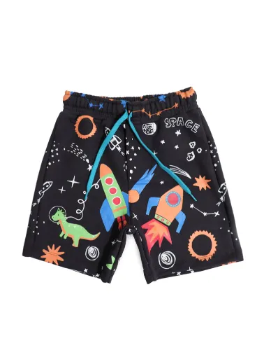 SHORT MOLETOM - SPACE - CINZA CHUMBO - 2032
