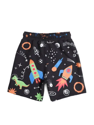 SHORT MOLETOM - SPACE - CINZA CHUMBO - 2032