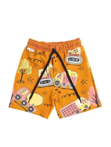 SHORT MOLETOM - TRATORES - MOSTARDA