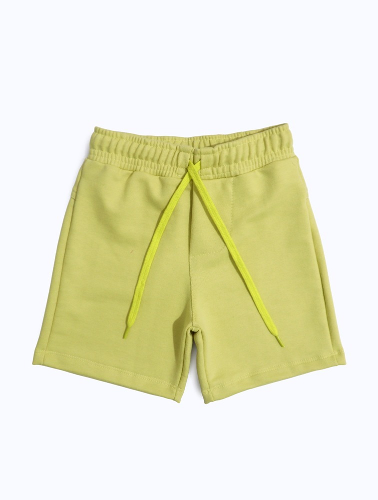SHORT MOLETOM LISO - VERDE CLARO - 2427
