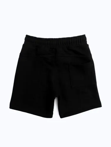 SHORT MOLETOM LISO - PRETO