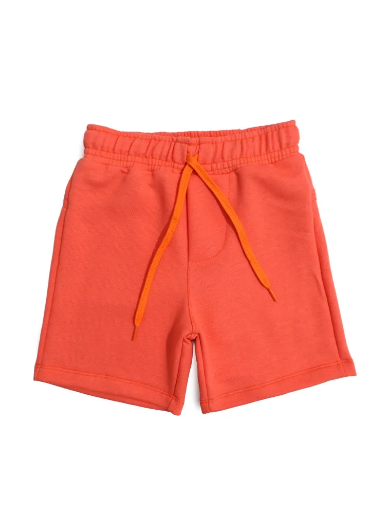 SHORT MOLETOM LISO - LARANJA 2300