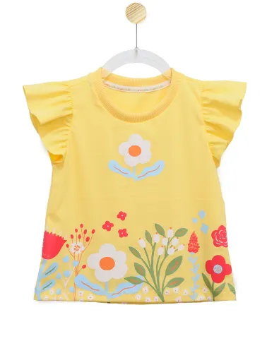 BLUSA MARIA - FLORA - AMARELO 2120