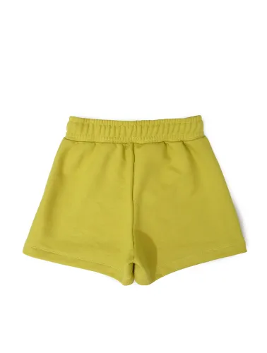 SHORT-SAIA MOLETOM LISO - CADARÇO - VERDE 2514